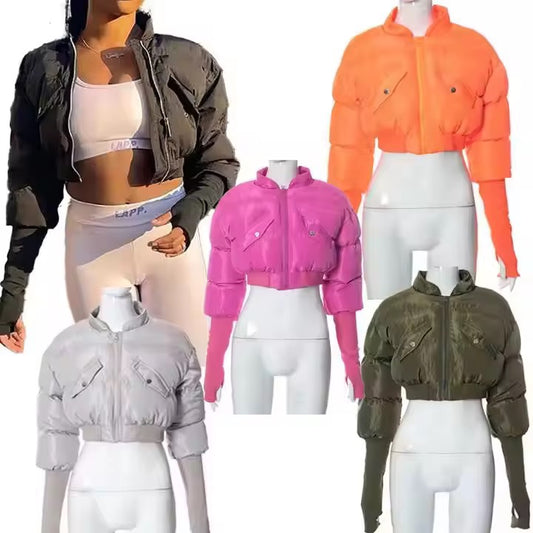 Diva Drip Cropped Puffer