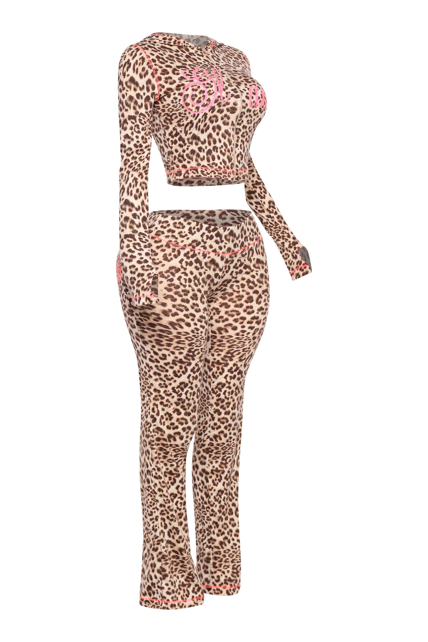 Glam Leopard lounge set