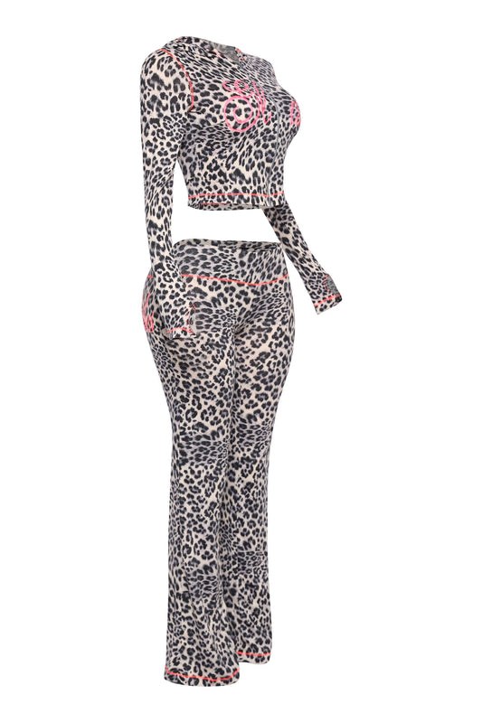 Glam Leopard lounge set