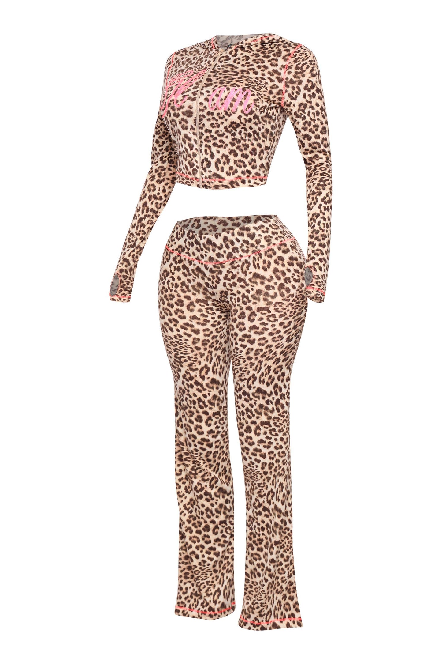 Glam Leopard lounge set