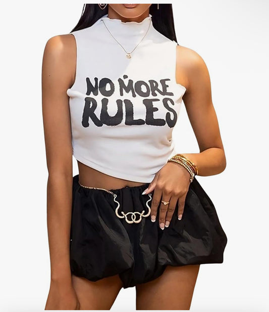 No more rules graphic shirt