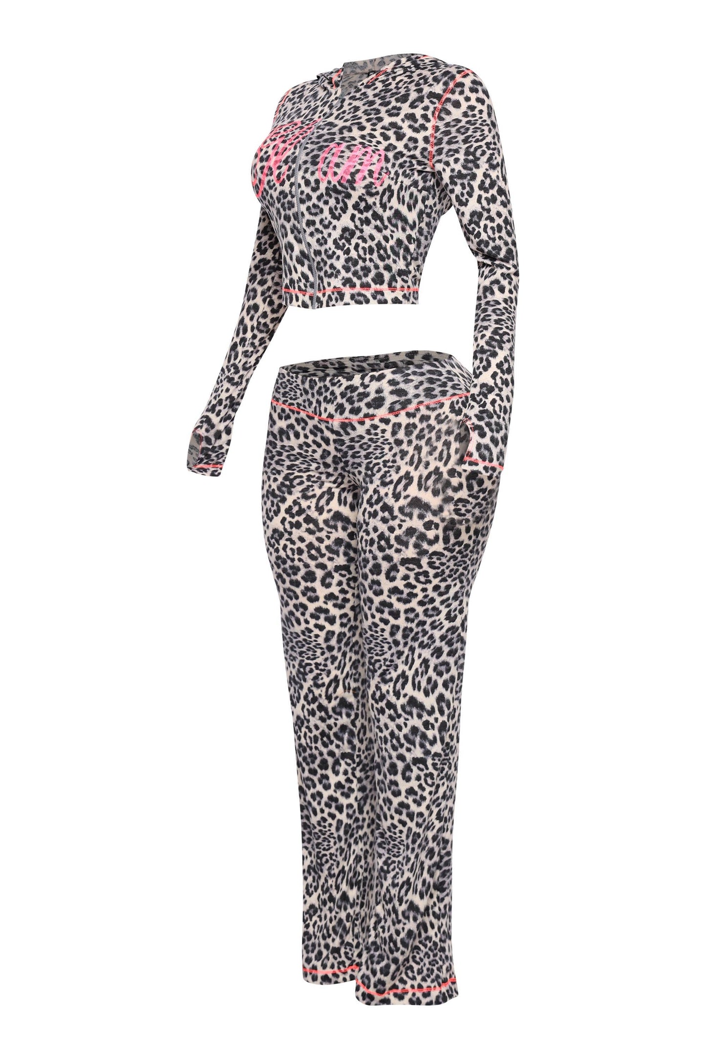 Glam Leopard lounge set