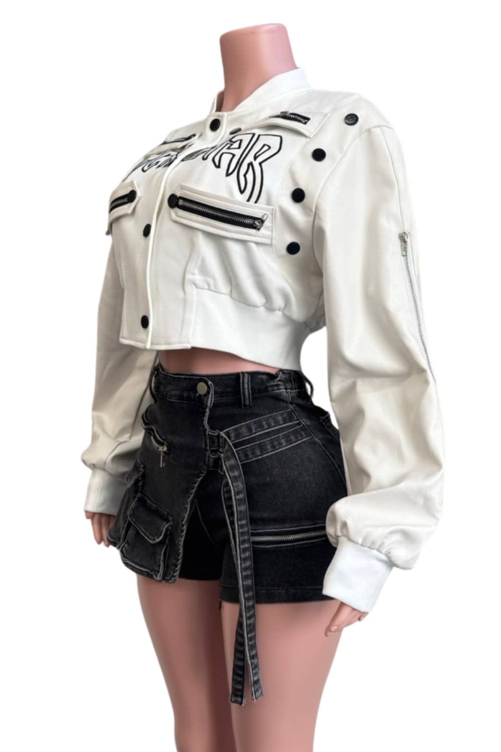 The 98 Bomber Cropped Jacket