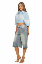 Crop Zip Detail Shirt Jacket