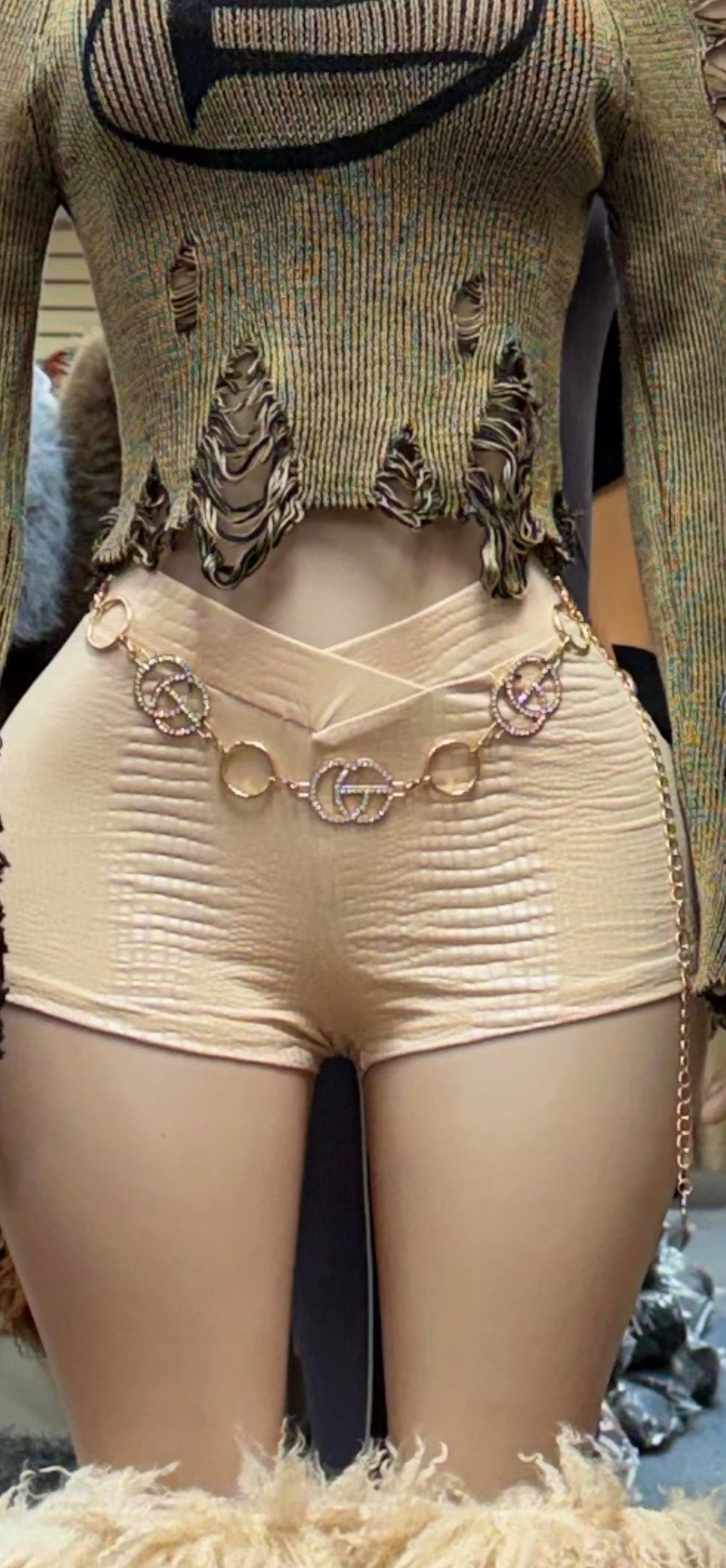 Fox Leather Style Leather Shorts for Women stylish outfit