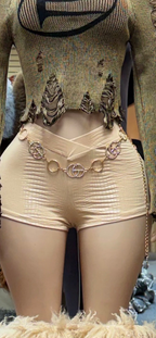 Fox Leather Style Leather Shorts for Women stylish outfit