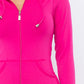 Seamless Zip Up Hoodie Jacket And Leggings Set