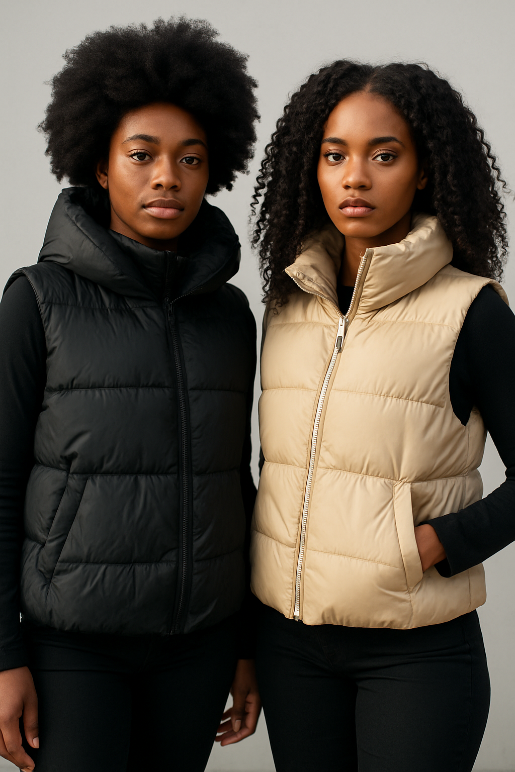 puffer vest women quilted sleeveless jacket
