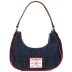 True Religion Wing Motif Denim Hobo Bag