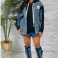 Denim Sweater