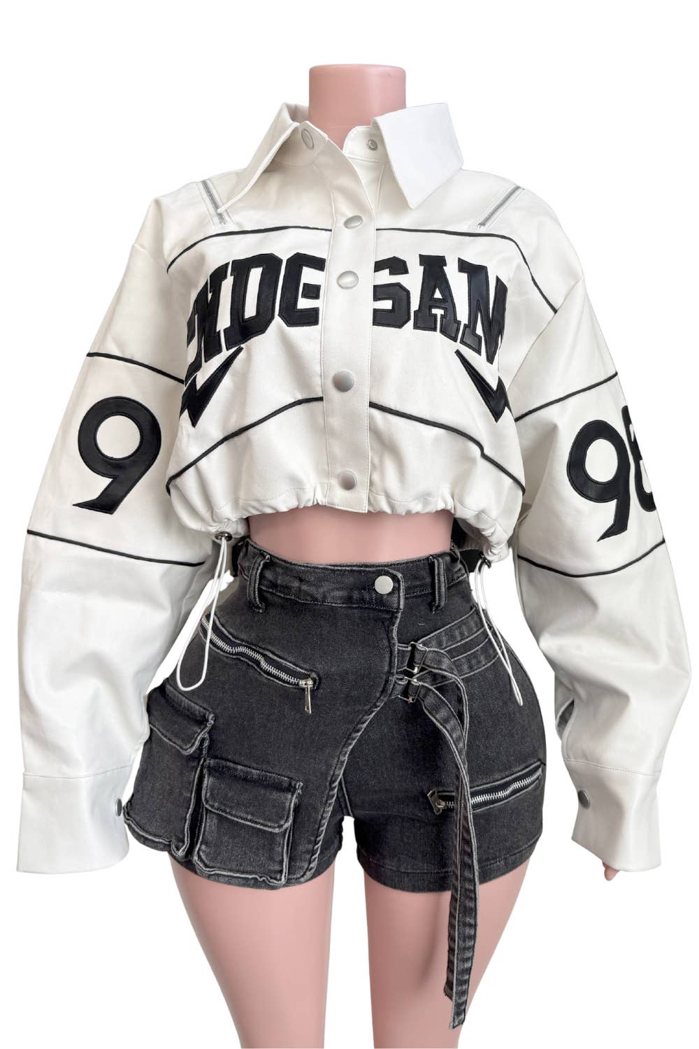 end game leather varsity women street style