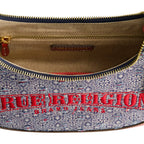 True Religion Striped Denim Small Hobo