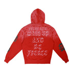 wake up and be fierce applique full zip hoodie stylish zip hoodie