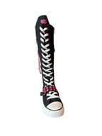 rawr xd pink black chain detail sneakers