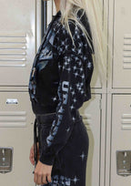 made in heaven stardust zip up hoodie back
