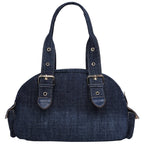True Religion Multi-Patch Denim Satchel