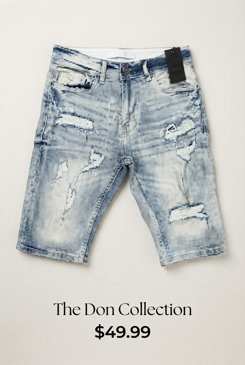 Men jeans shorts