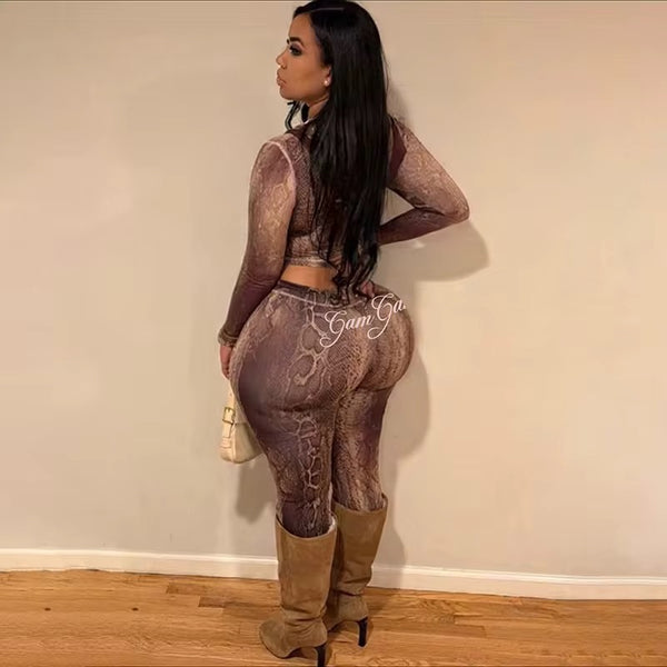 Snake skinned Gam set