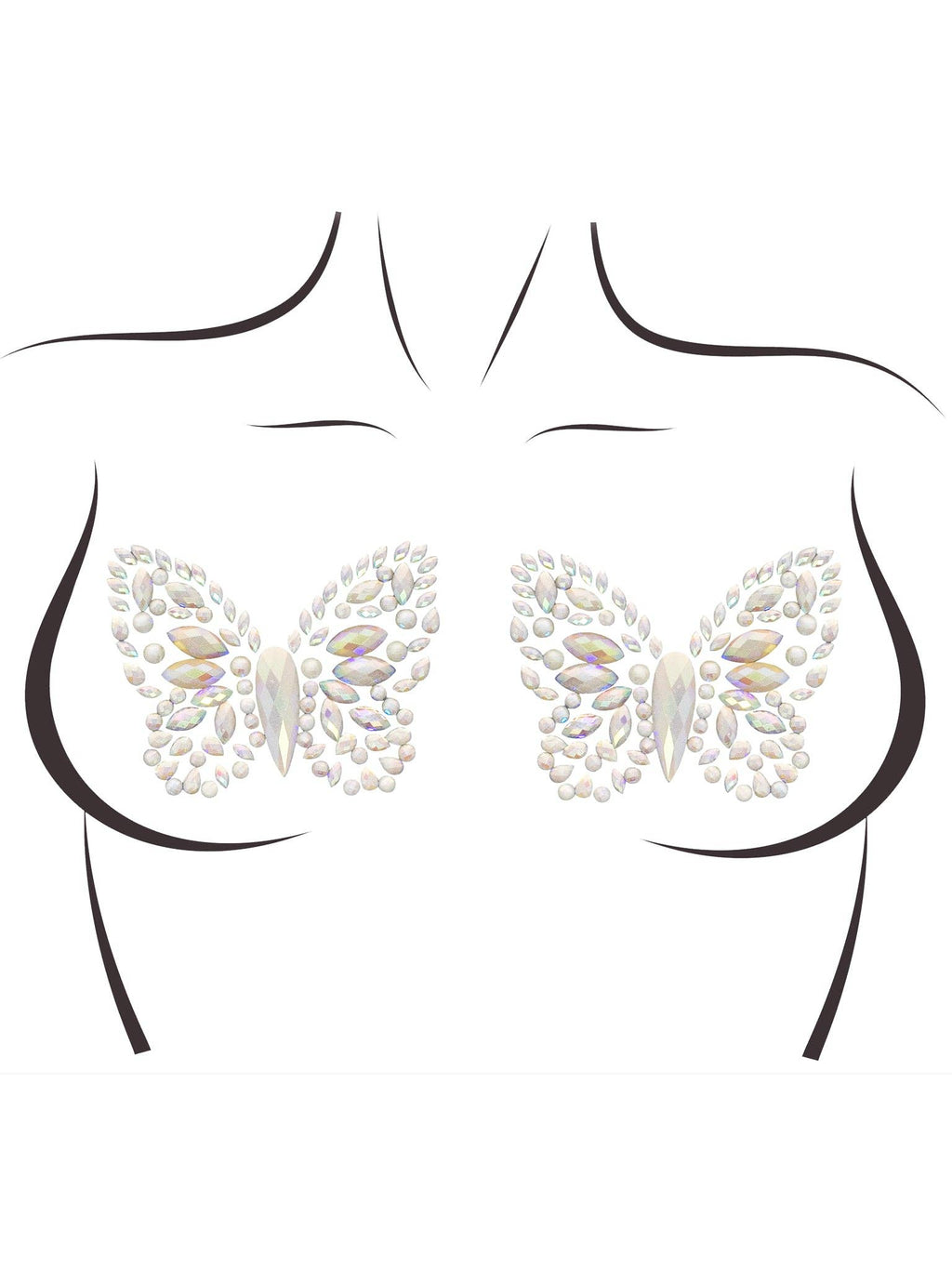chrysalis sticker nipple pasties glow aesthetic accessory