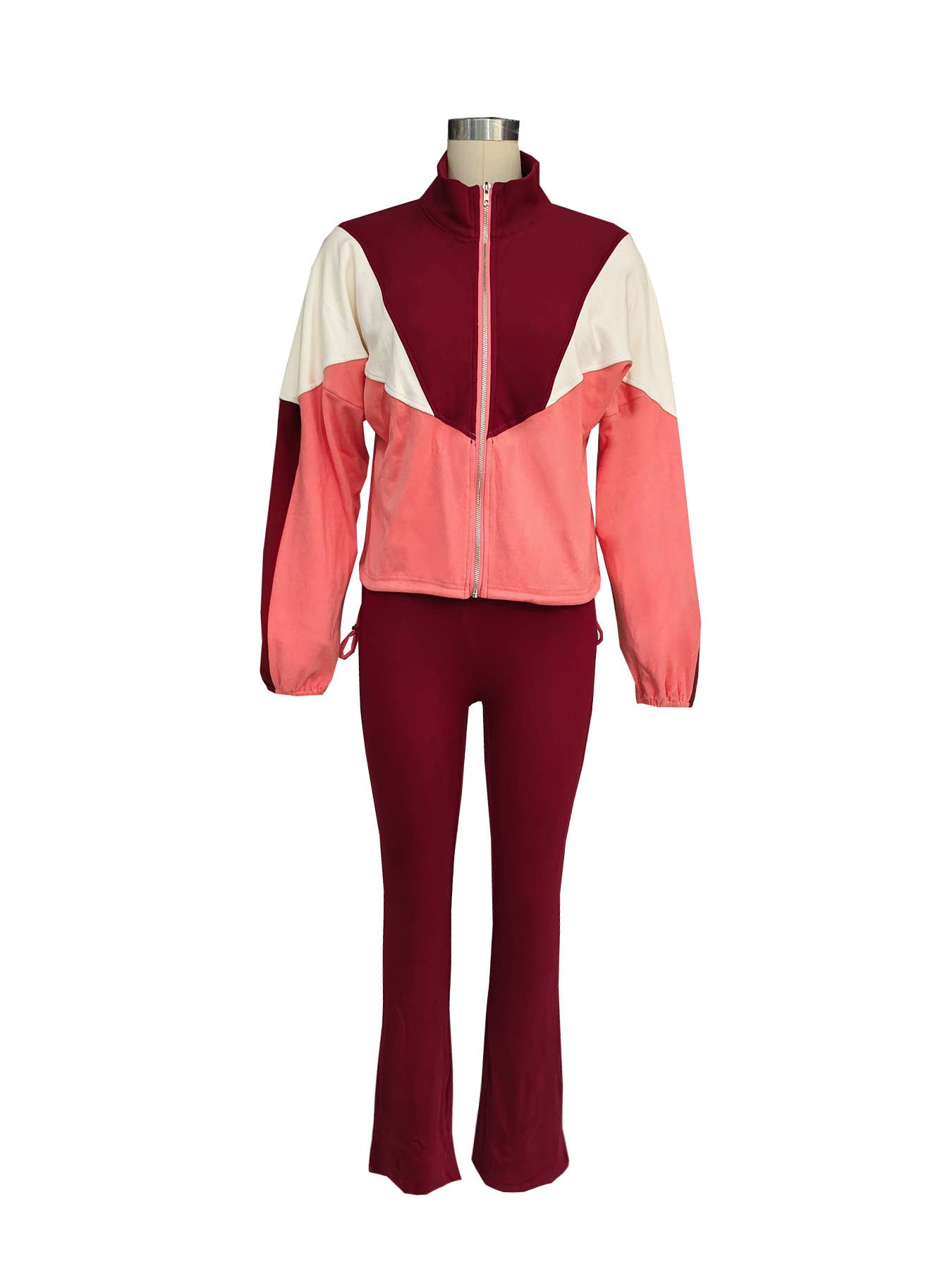 Striped sweatshirt set leggings tracksuit