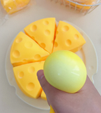 Triangle Cheese Squishy Fidget Toy for Stress Relief