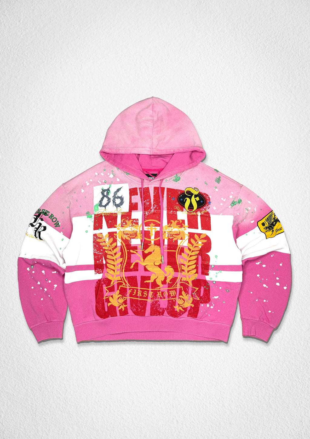 NEVER GIVE UP 86 HOODIE