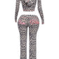Glam Leopard lounge set