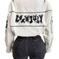NT1107C Cropped PU Leather Varsity Jacket