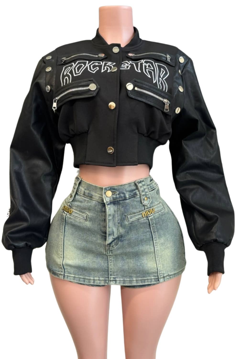 The 98 Bomber Cropped Jacket