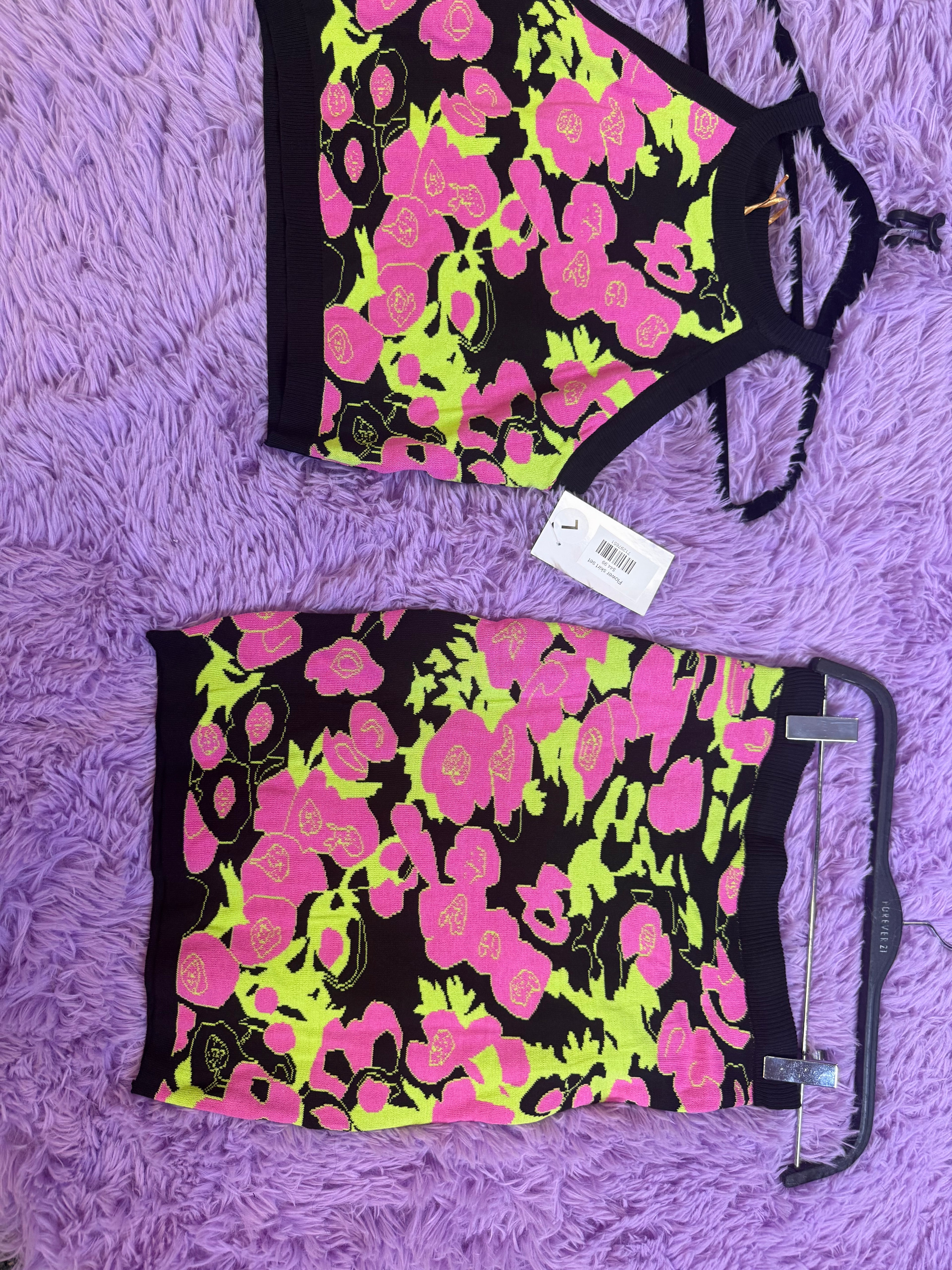 Flower Skirt Set for Women casual outfit