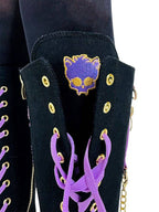 rawr xd clawdeen black purple goth style top