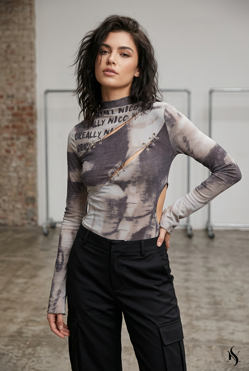 After Dark Lace-Up Top