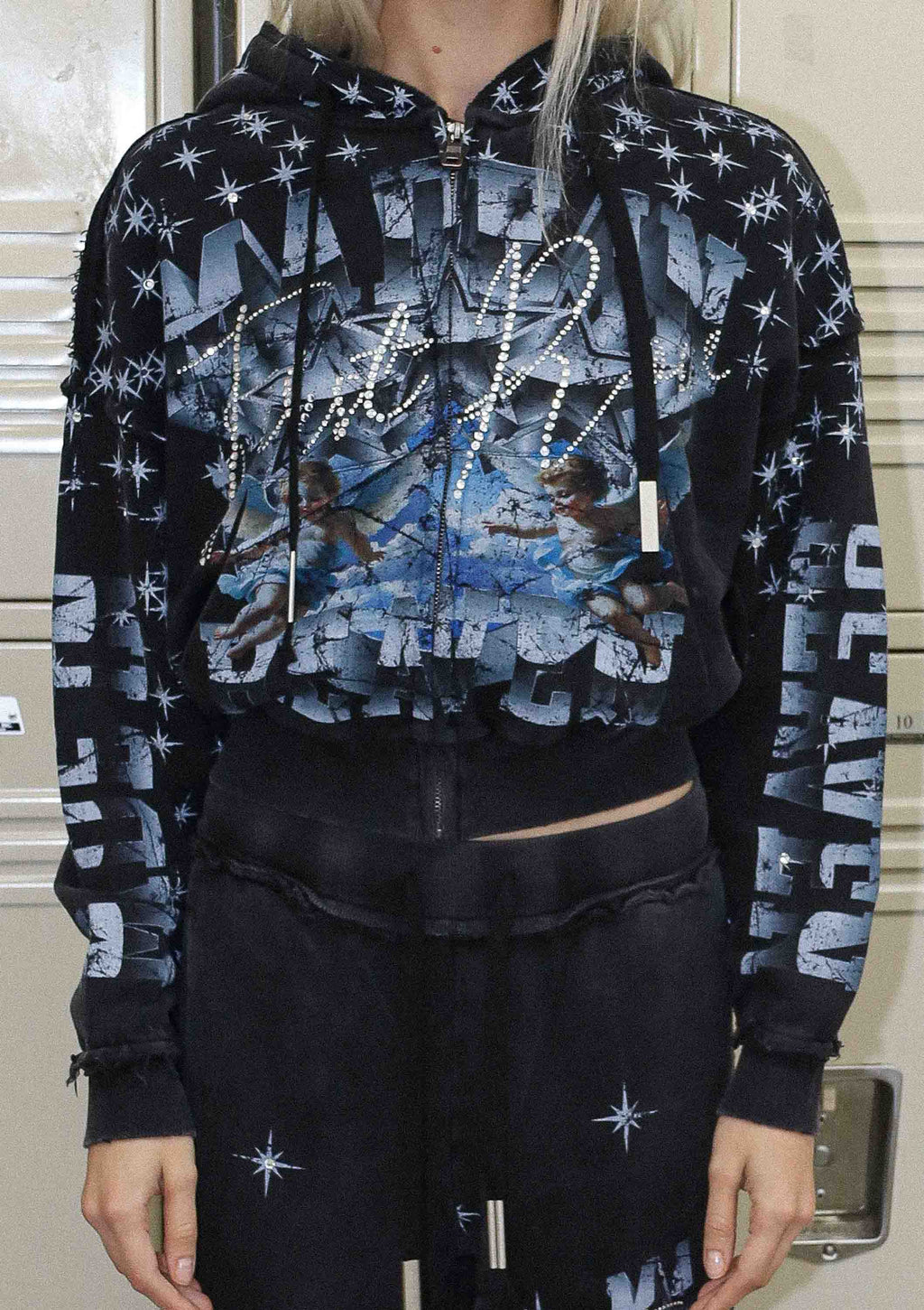 made in heaven stardust zip up hoodie
