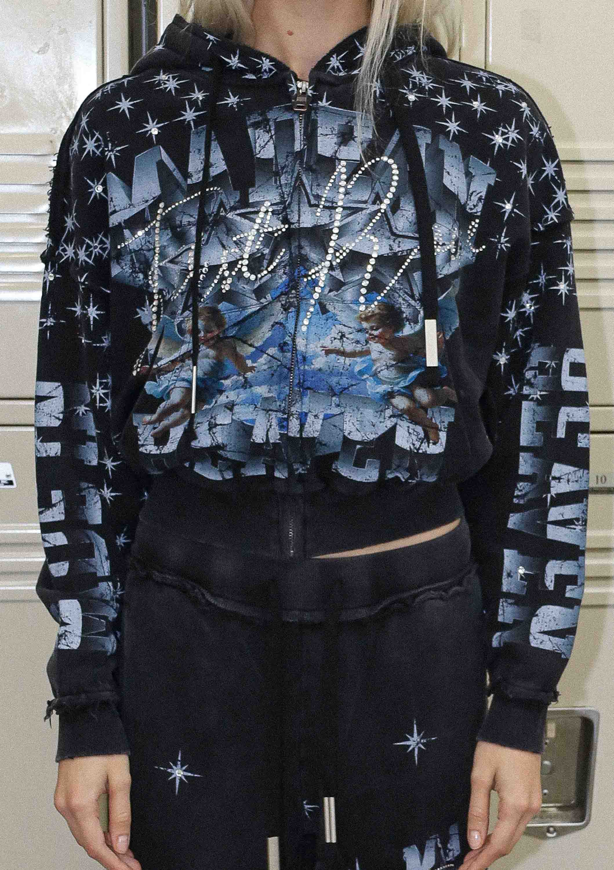 made in heaven stardust zip up hoodie