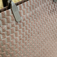 25pcs, 2 Sizes Brown Wavy Woven Pattern Non-woven Gift Bag