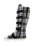 rawr xd hearts black plaid alt streetwear footwear