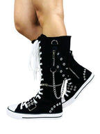 rawr xd black white emo scene shoes
