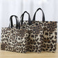 50pcs, 4 Sizes Leopard Animal Print Non-woven Gift Bag
