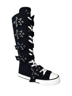 rawr xd star black silver y2k shoes women