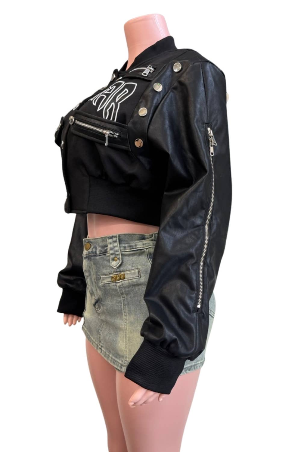 The 98 Bomber Cropped Jacket
