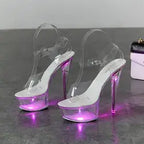 LED Light Up Platform Stiletto night party shoes