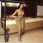 Elegant Set Women matching top pants