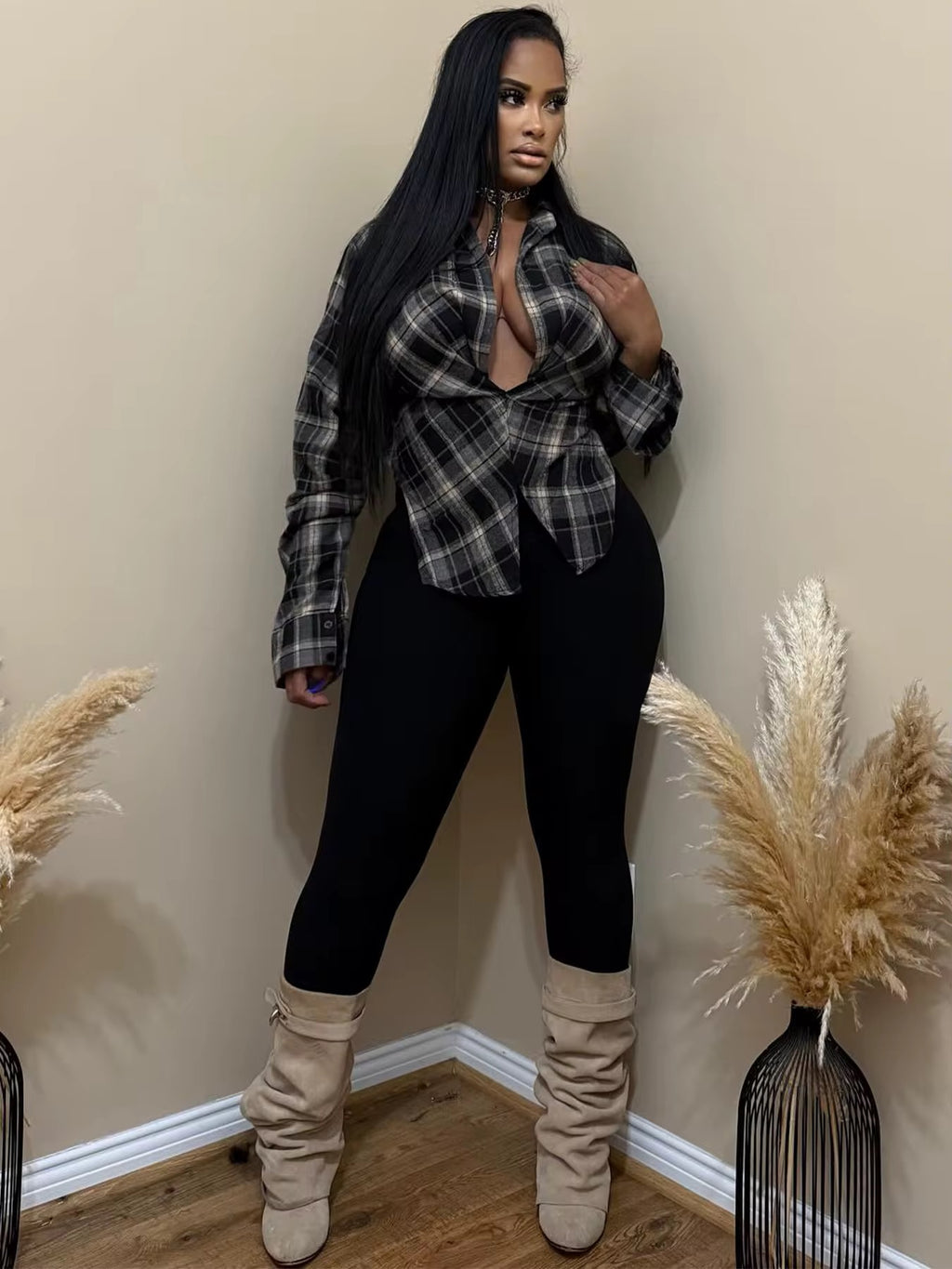 Plaid Shirt for Women casual outfit