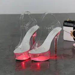 LED Light Up Platform Stiletto high heels for women