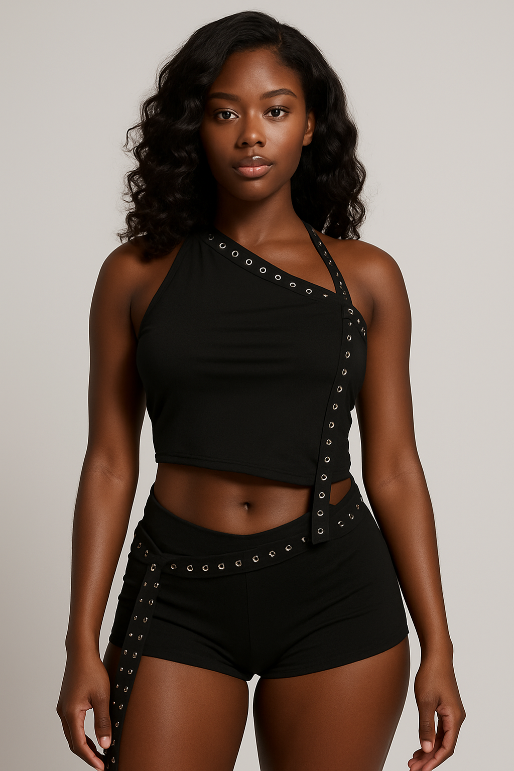 Midnight Edge Two-Piece Set matching outfit
