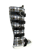 rawr xd hearts black plaid punk aesthetic shoes