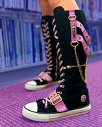 rawr xd clawdeen black purple alt streetwear top
