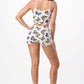 Butterfly Print Shorts Set