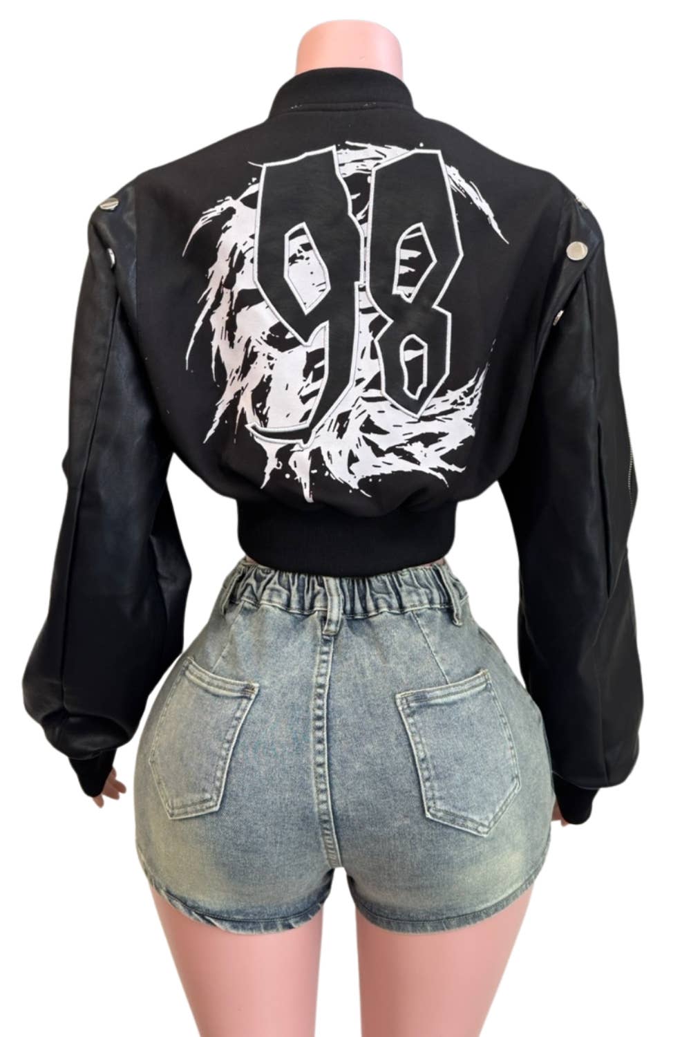 The 98 Bomber Cropped Jacket