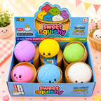 TPR Dumpling Bun Squishy Fidget Toy for Stress Relief
